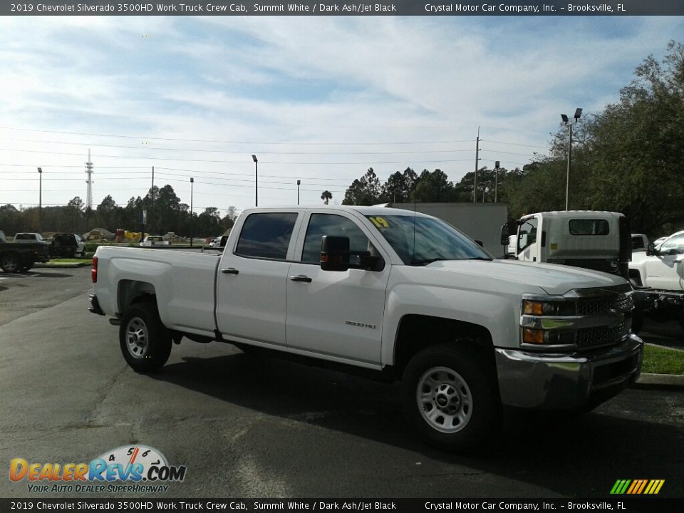 2019 Chevrolet Silverado 3500HD Work Truck Crew Cab Summit White / Dark Ash/Jet Black Photo #7