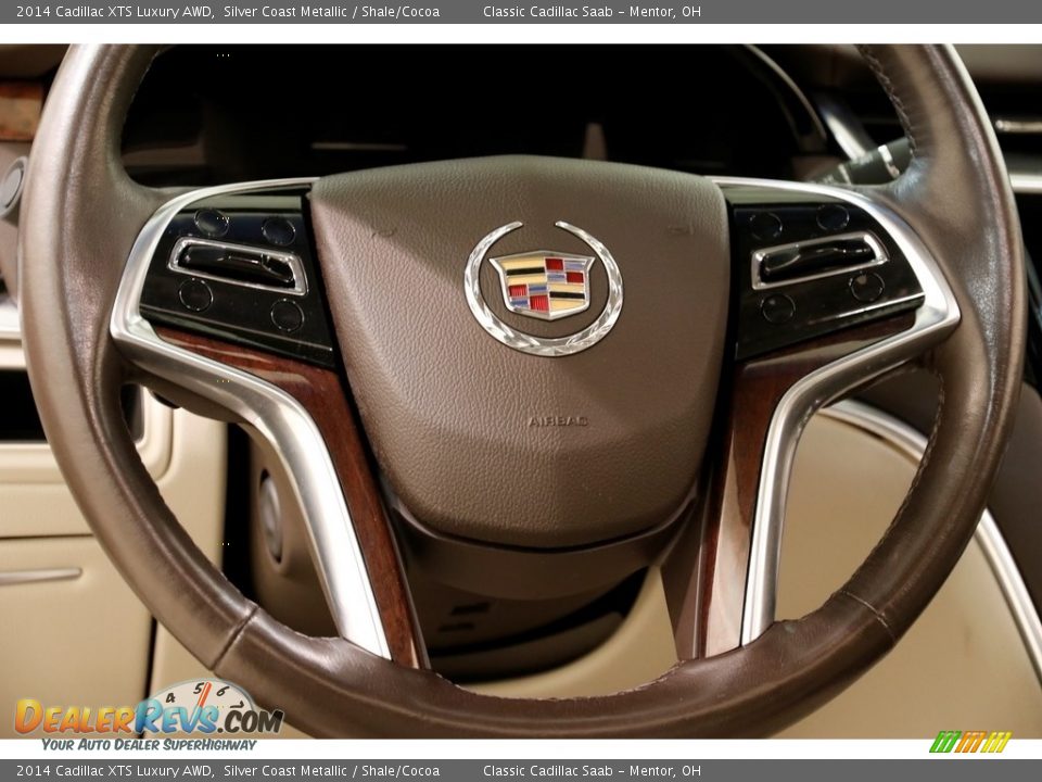 2014 Cadillac XTS Luxury AWD Silver Coast Metallic / Shale/Cocoa Photo #8