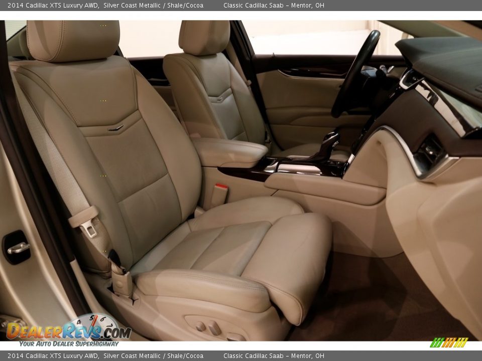 2014 Cadillac XTS Luxury AWD Silver Coast Metallic / Shale/Cocoa Photo #17