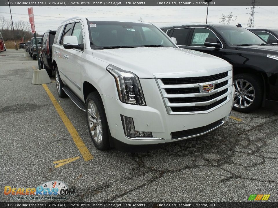 2019 Cadillac Escalade Luxury 4WD Crystal White Tricoat / Shale/Jet Black Accents Photo #1