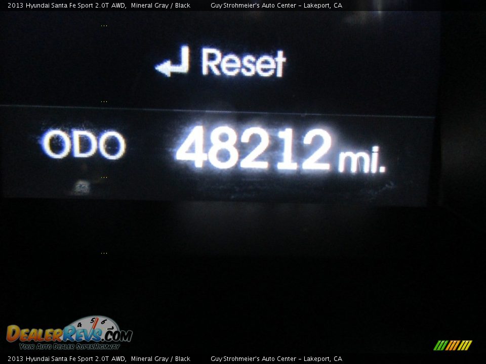 2013 Hyundai Santa Fe Sport 2.0T AWD Mineral Gray / Black Photo #13