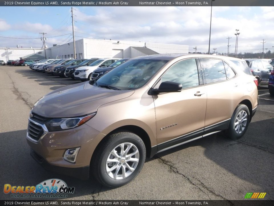 2019 Chevrolet Equinox LS AWD Sandy Ridge Metallic / Medium Ash Gray Photo #1