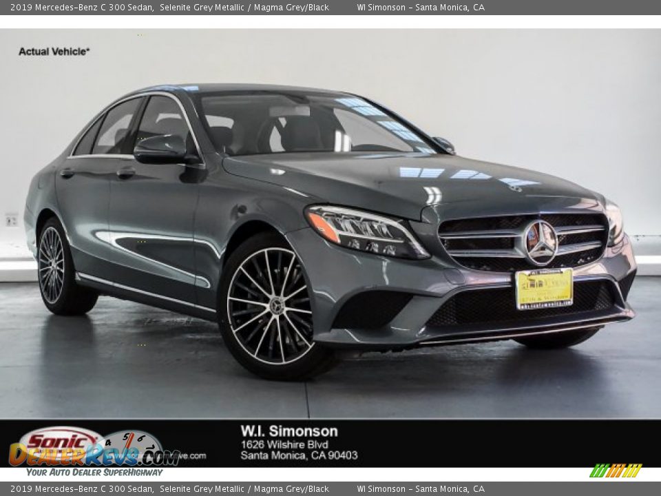 2019 Mercedes-Benz C 300 Sedan Selenite Grey Metallic / Magma Grey/Black Photo #1