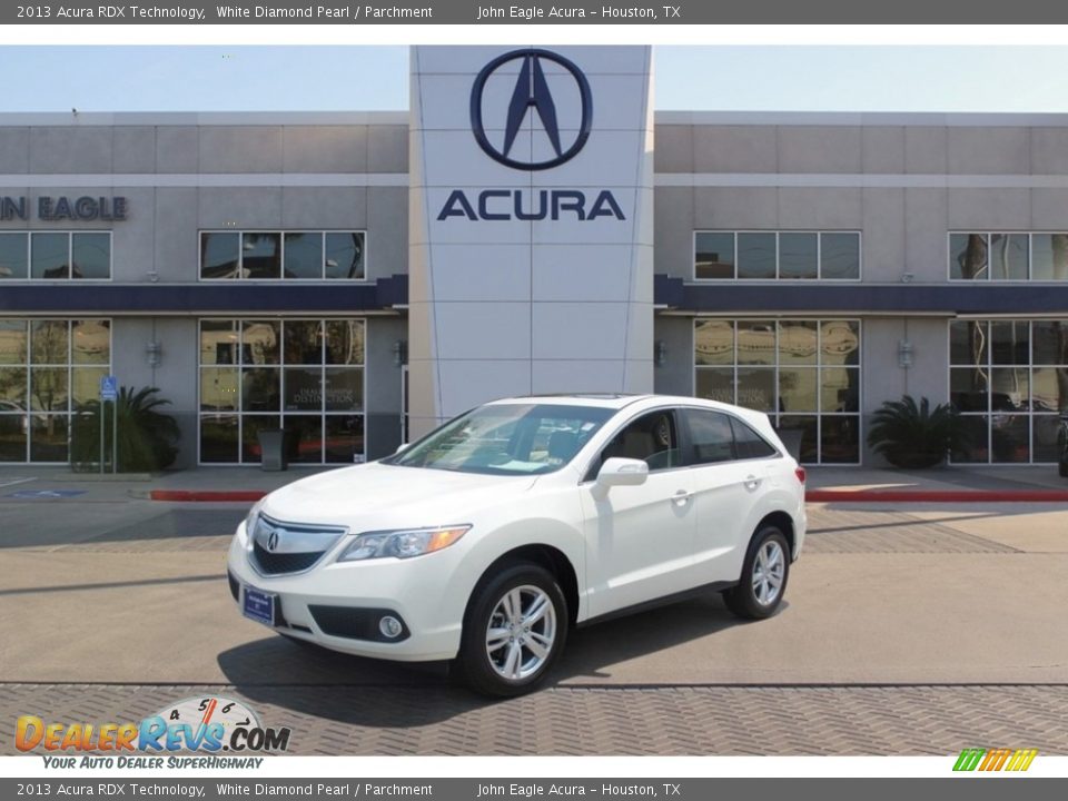 2013 Acura RDX Technology White Diamond Pearl / Parchment Photo #3