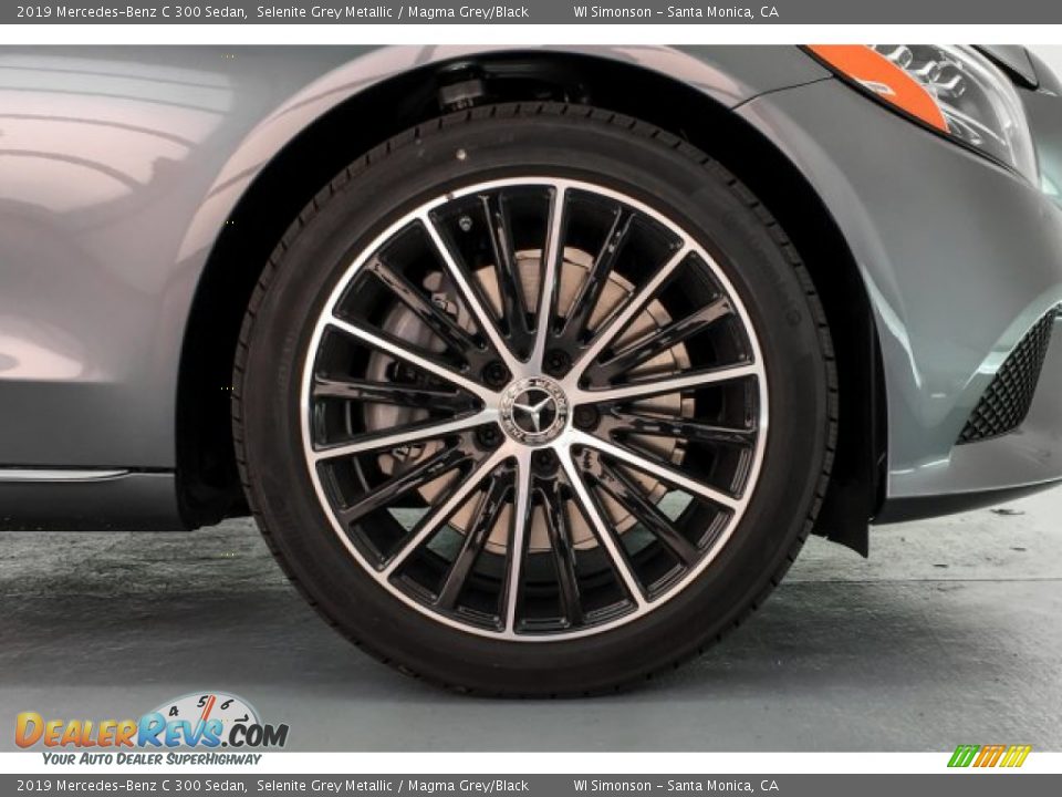 2019 Mercedes-Benz C 300 Sedan Selenite Grey Metallic / Magma Grey/Black Photo #9