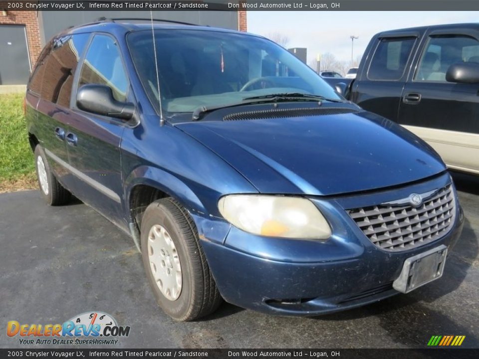 2003 Chrysler Voyager LX Inferno Red Tinted Pearlcoat / Sandstone Photo #5