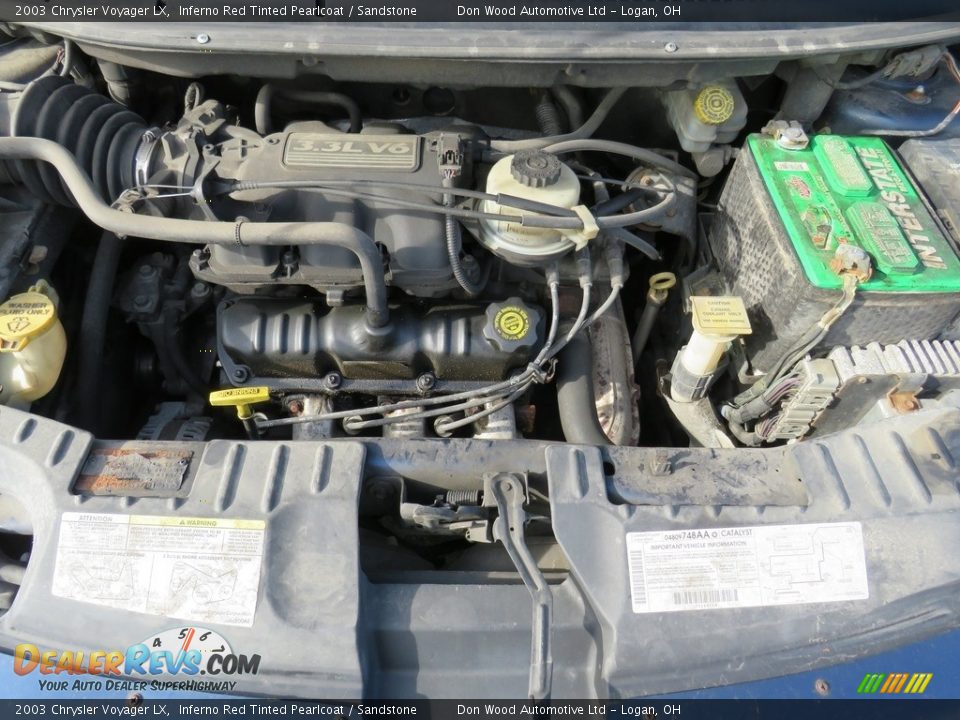 2003 Chrysler Voyager LX Inferno Red Tinted Pearlcoat / Sandstone Photo #8