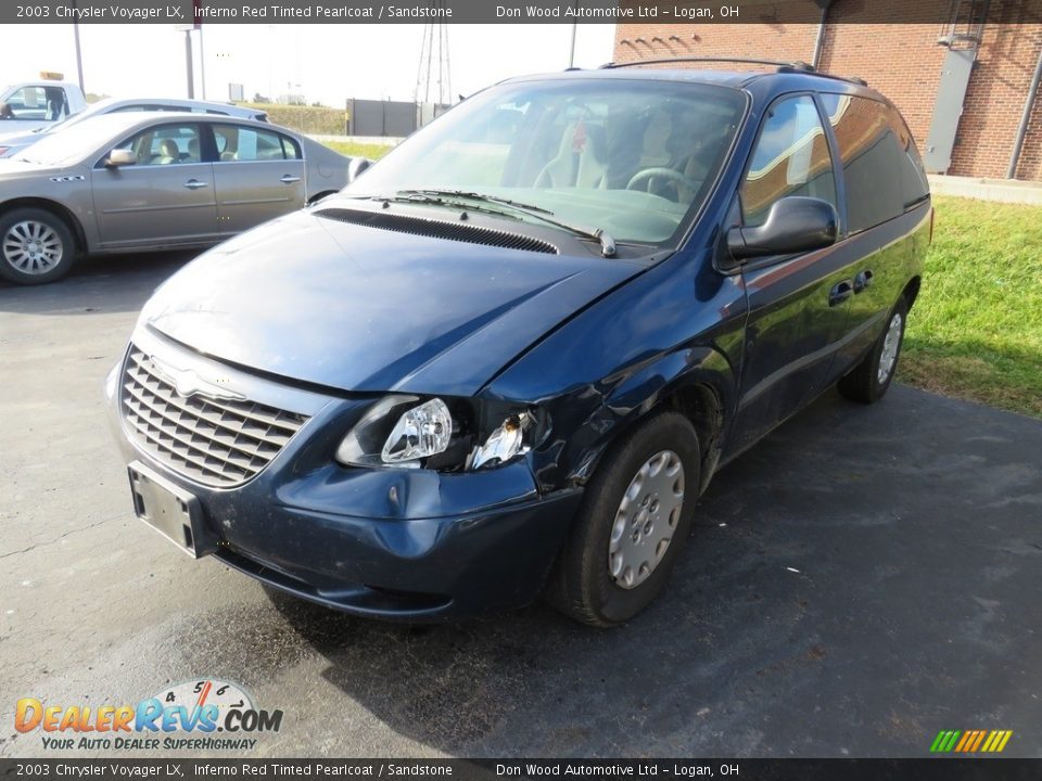 2003 Chrysler Voyager LX Inferno Red Tinted Pearlcoat / Sandstone Photo #9