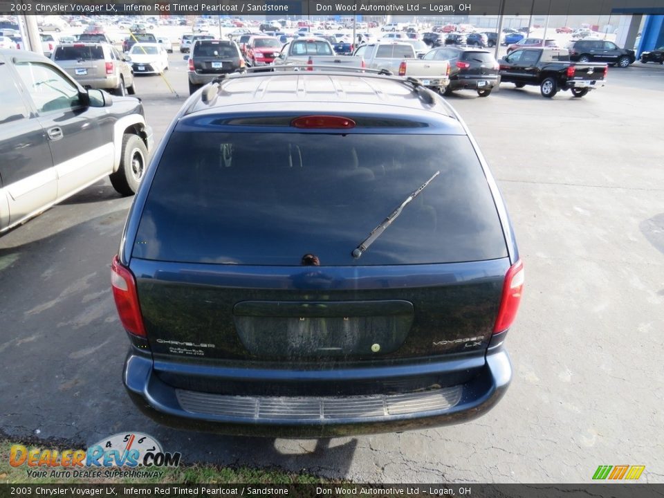2003 Chrysler Voyager LX Inferno Red Tinted Pearlcoat / Sandstone Photo #15