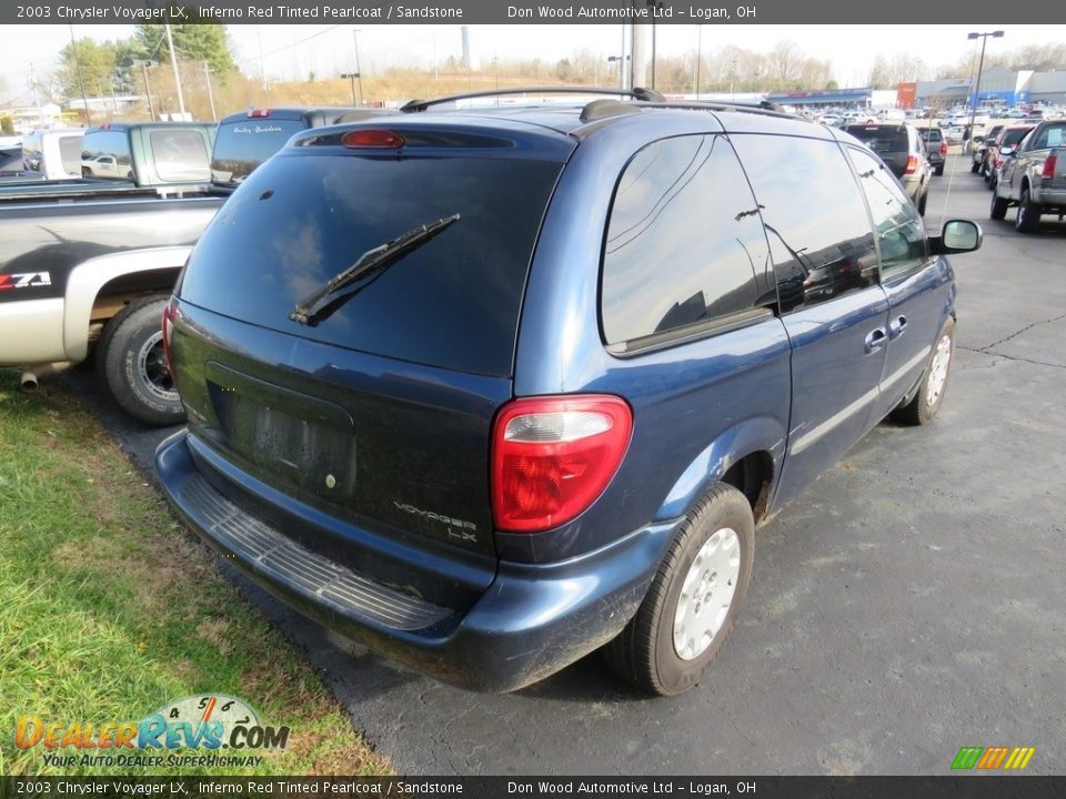 2003 Chrysler Voyager LX Inferno Red Tinted Pearlcoat / Sandstone Photo #19