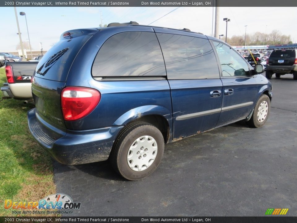 2003 Chrysler Voyager LX Inferno Red Tinted Pearlcoat / Sandstone Photo #20