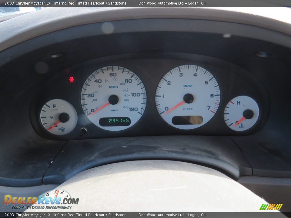 2003 Chrysler Voyager LX Inferno Red Tinted Pearlcoat / Sandstone Photo #22