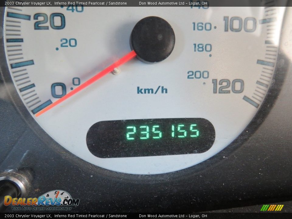 2003 Chrysler Voyager LX Inferno Red Tinted Pearlcoat / Sandstone Photo #23