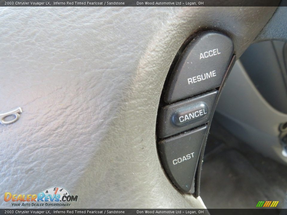 2003 Chrysler Voyager LX Inferno Red Tinted Pearlcoat / Sandstone Photo #26