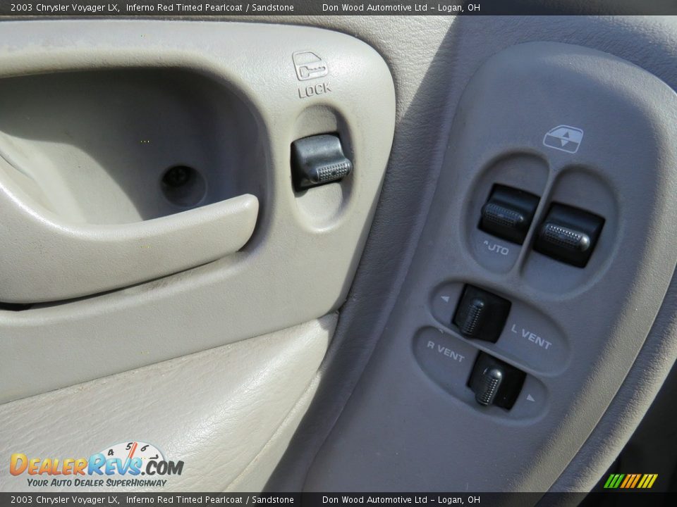 2003 Chrysler Voyager LX Inferno Red Tinted Pearlcoat / Sandstone Photo #29