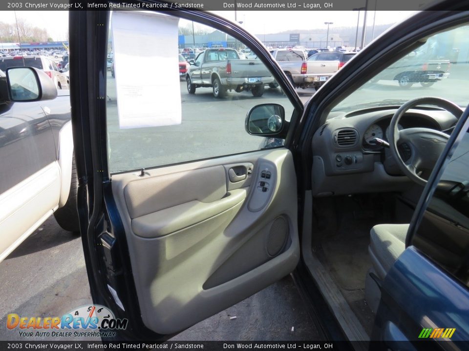 2003 Chrysler Voyager LX Inferno Red Tinted Pearlcoat / Sandstone Photo #30
