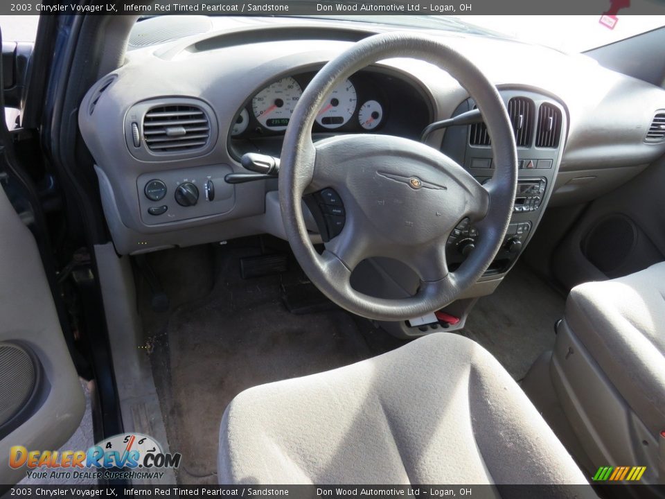 2003 Chrysler Voyager LX Inferno Red Tinted Pearlcoat / Sandstone Photo #32