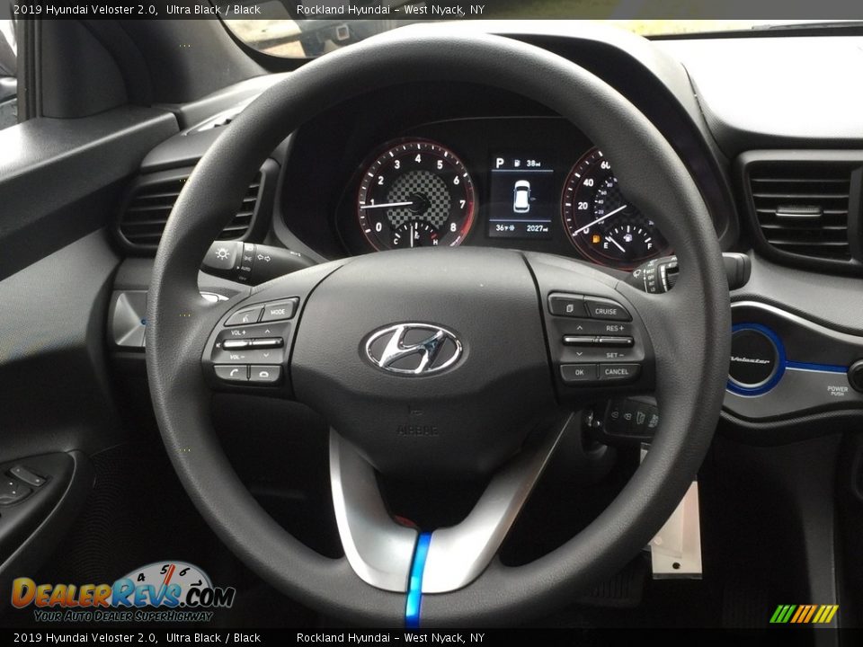 2019 Hyundai Veloster 2.0 Ultra Black / Black Photo #16