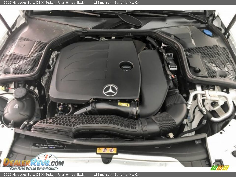 2019 Mercedes-Benz C 300 Sedan Polar White / Black Photo #8