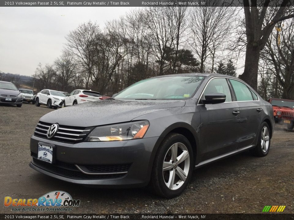 2013 Volkswagen Passat 2.5L SE Platinum Gray Metallic / Titan Black Photo #7