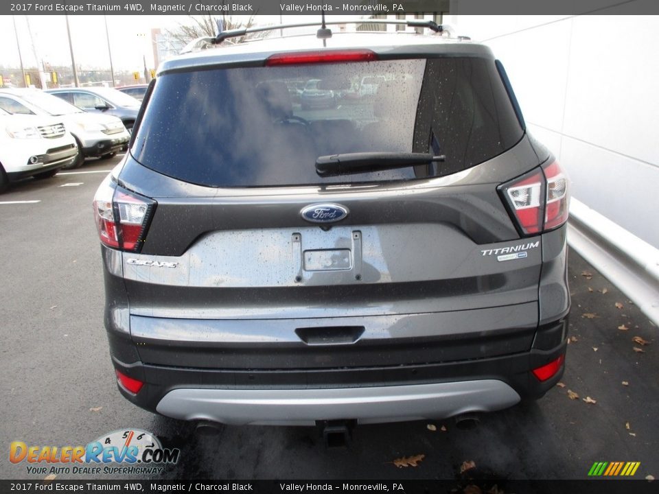 2017 Ford Escape Titanium 4WD Magnetic / Charcoal Black Photo #4
