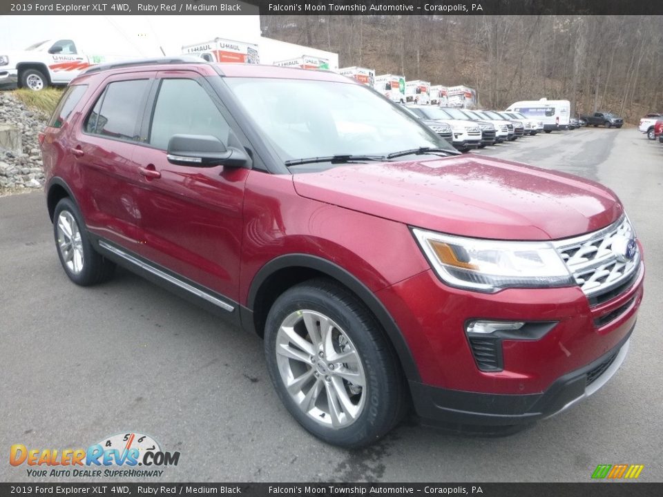 2019 Ford Explorer XLT 4WD Ruby Red / Medium Black Photo #3