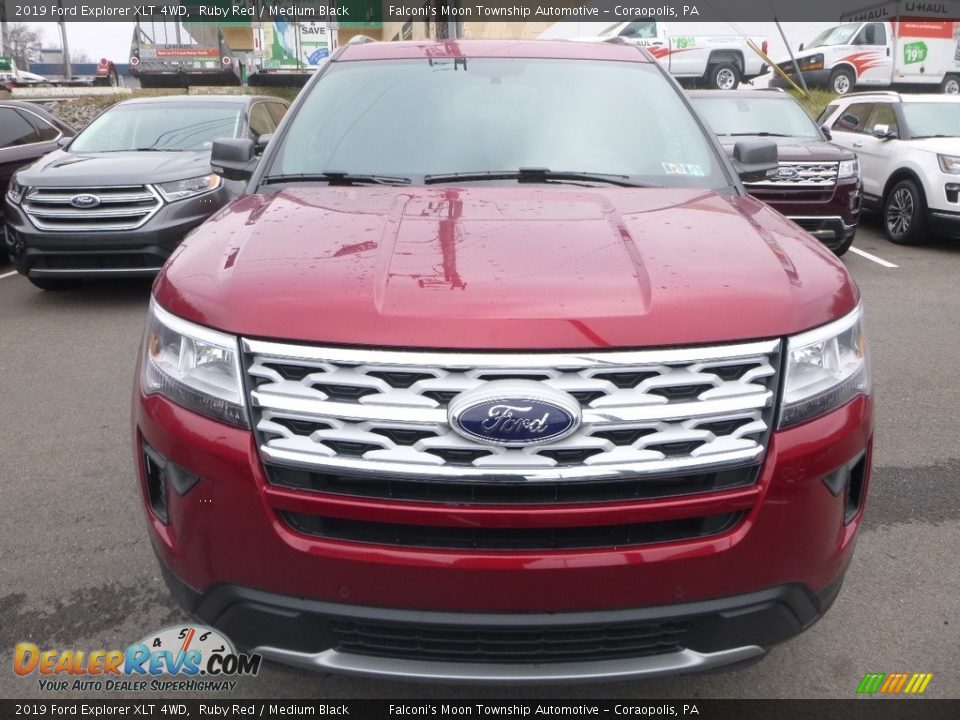 2019 Ford Explorer XLT 4WD Ruby Red / Medium Black Photo #4