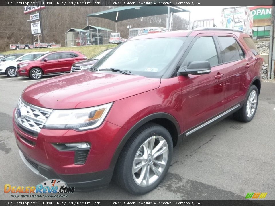 2019 Ford Explorer XLT 4WD Ruby Red / Medium Black Photo #5