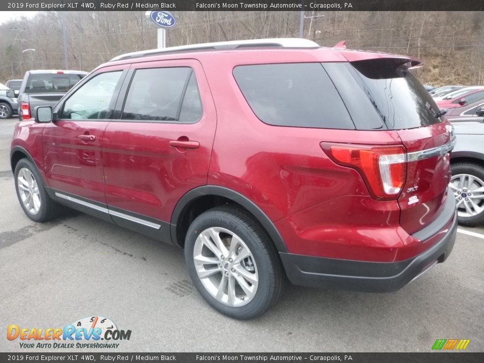 2019 Ford Explorer XLT 4WD Ruby Red / Medium Black Photo #6