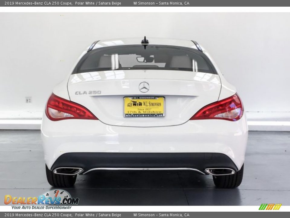 2019 Mercedes-Benz CLA 250 Coupe Polar White / Sahara Beige Photo #3