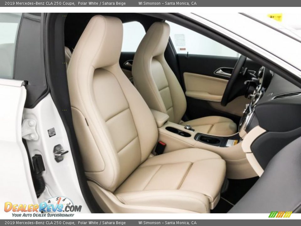 2019 Mercedes-Benz CLA 250 Coupe Polar White / Sahara Beige Photo #5