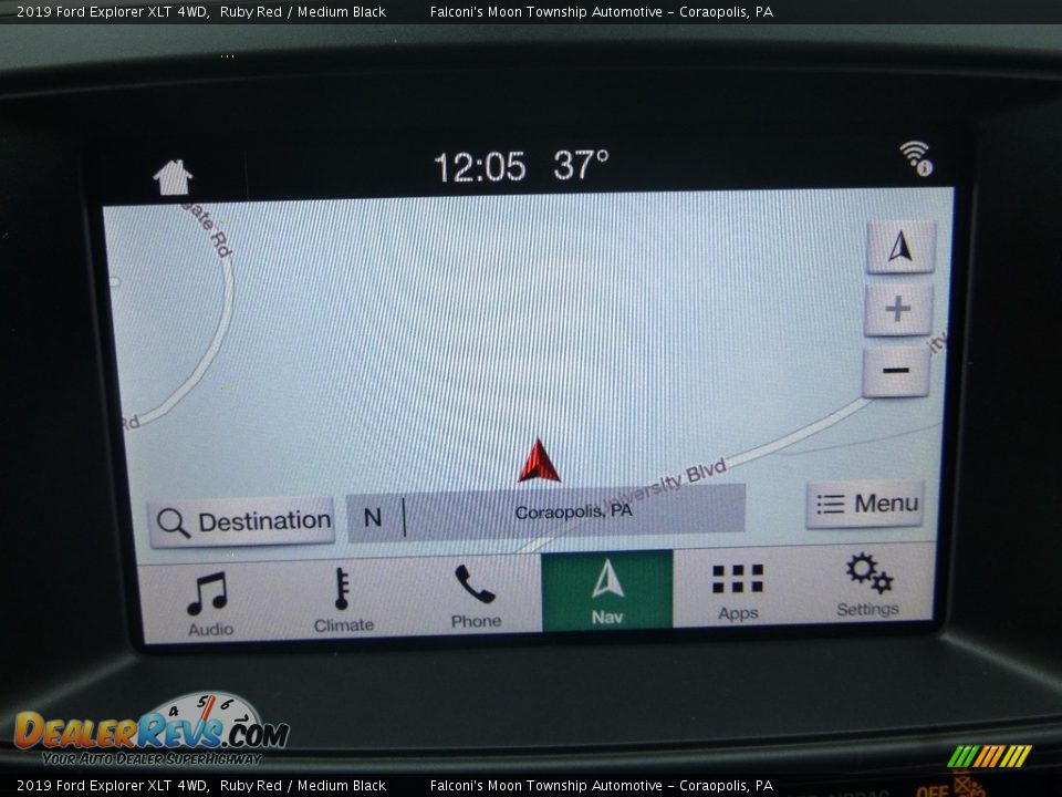2019 Ford Explorer XLT 4WD Ruby Red / Medium Black Photo #14