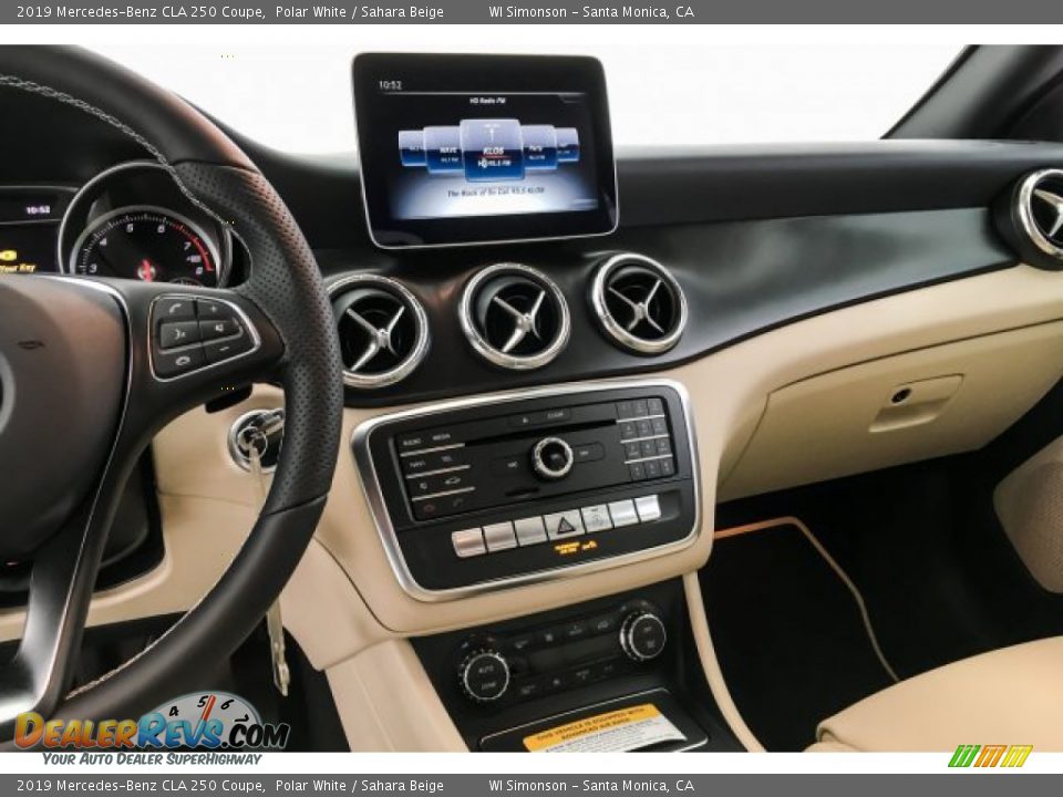 2019 Mercedes-Benz CLA 250 Coupe Polar White / Sahara Beige Photo #6
