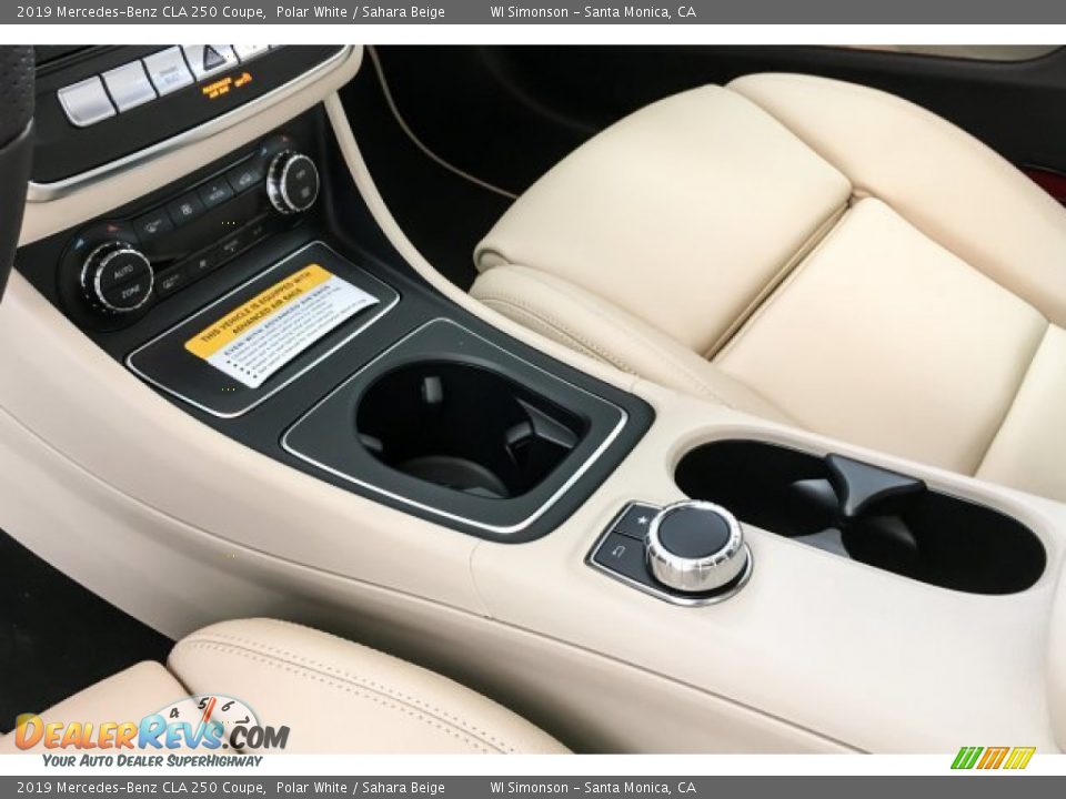 2019 Mercedes-Benz CLA 250 Coupe Polar White / Sahara Beige Photo #7