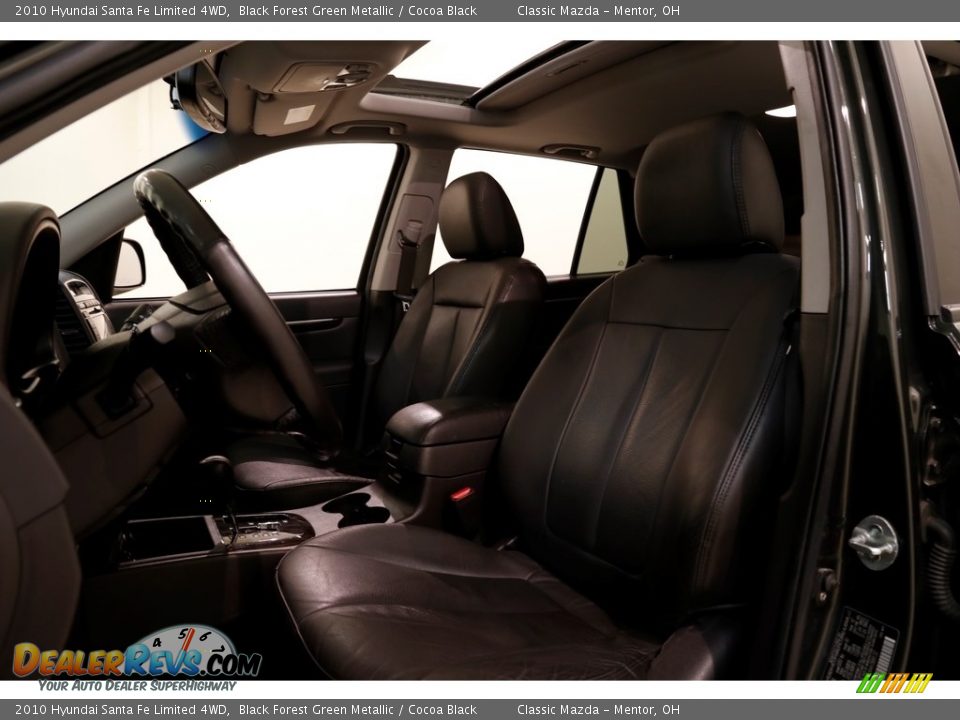 2010 Hyundai Santa Fe Limited 4WD Black Forest Green Metallic / Cocoa Black Photo #5