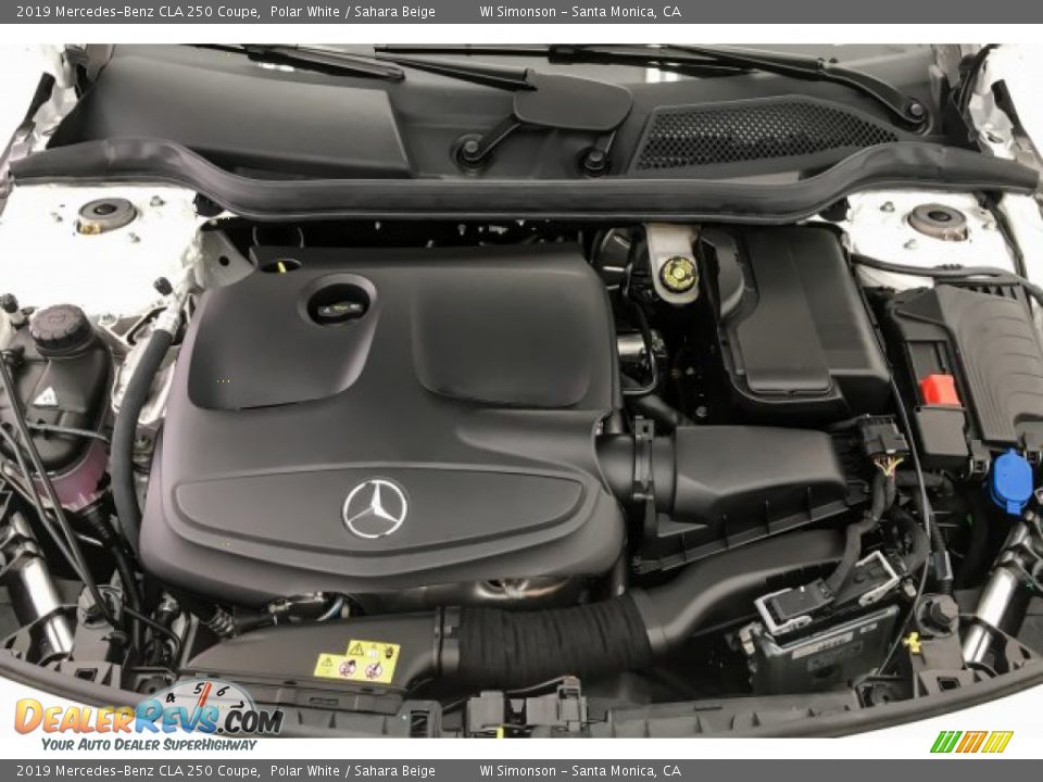 2019 Mercedes-Benz CLA 250 Coupe Polar White / Sahara Beige Photo #8