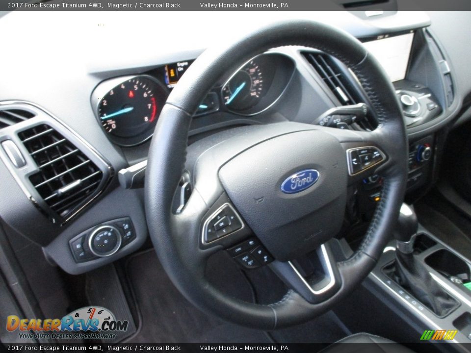2017 Ford Escape Titanium 4WD Magnetic / Charcoal Black Photo #14