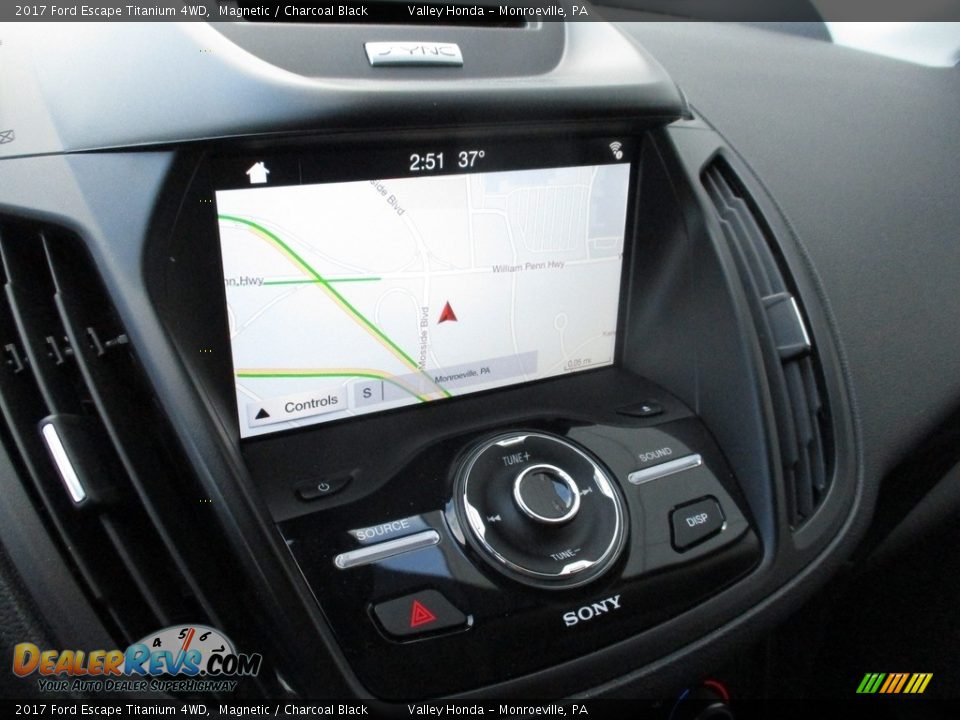 2017 Ford Escape Titanium 4WD Magnetic / Charcoal Black Photo #15