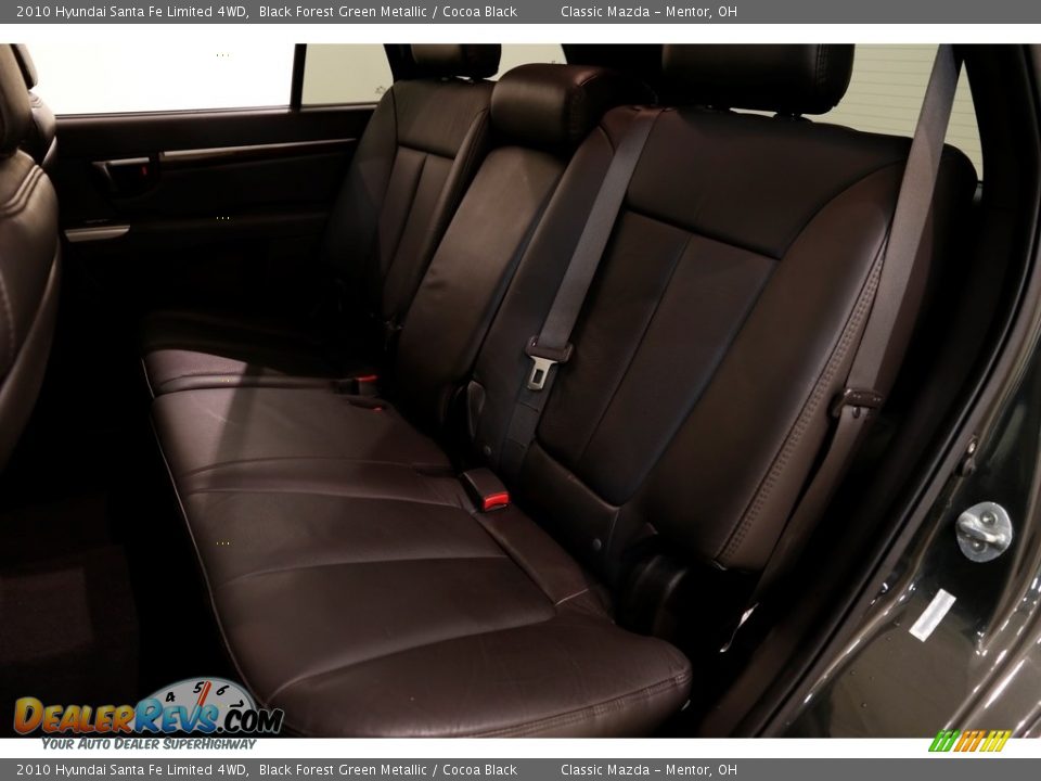 2010 Hyundai Santa Fe Limited 4WD Black Forest Green Metallic / Cocoa Black Photo #17