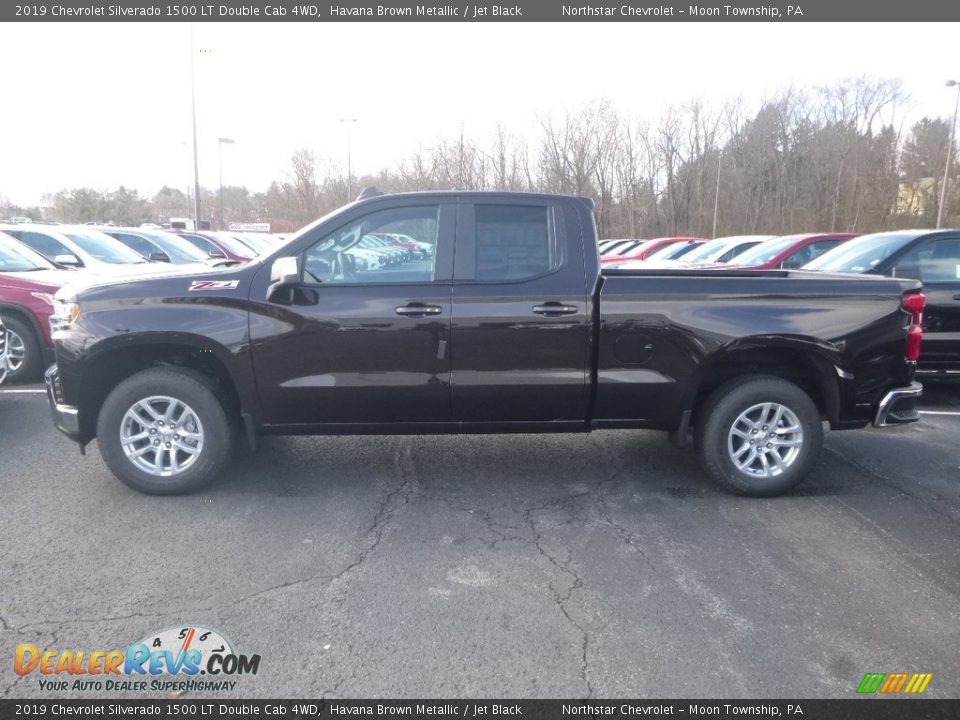 2019 Chevrolet Silverado 1500 LT Double Cab 4WD Havana Brown Metallic / Jet Black Photo #3