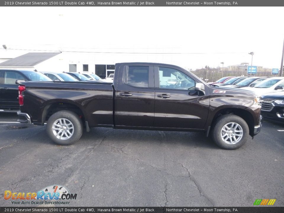 2019 Chevrolet Silverado 1500 LT Double Cab 4WD Havana Brown Metallic / Jet Black Photo #7