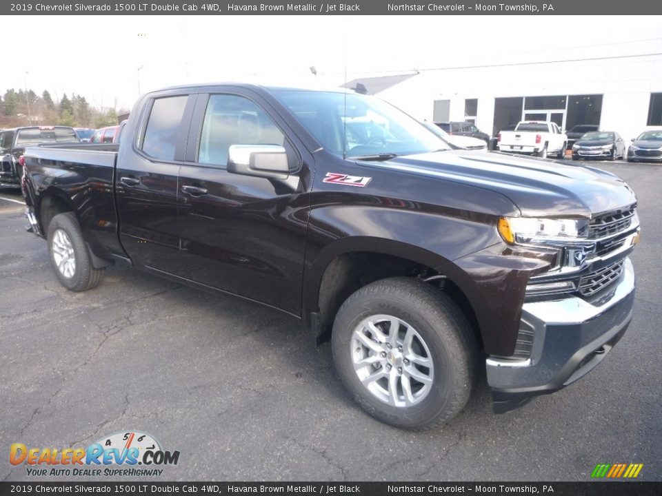 2019 Chevrolet Silverado 1500 LT Double Cab 4WD Havana Brown Metallic / Jet Black Photo #8