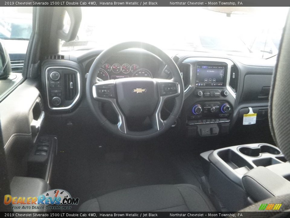 2019 Chevrolet Silverado 1500 LT Double Cab 4WD Havana Brown Metallic / Jet Black Photo #14