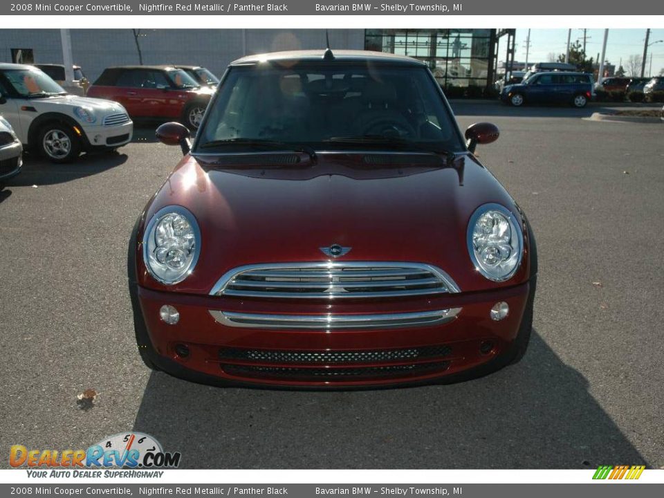 2008 Mini Cooper Convertible Nightfire Red Metallic / Panther Black Photo #2