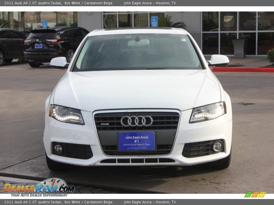 2011 Audi A4 2.0T quattro Sedan Ibis White / Cardamom Beige Photo #3