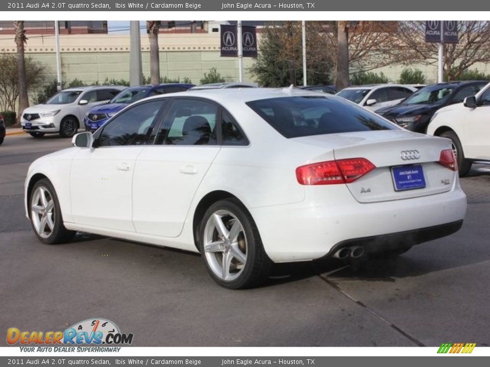 2011 Audi A4 2.0T quattro Sedan Ibis White / Cardamom Beige Photo #6