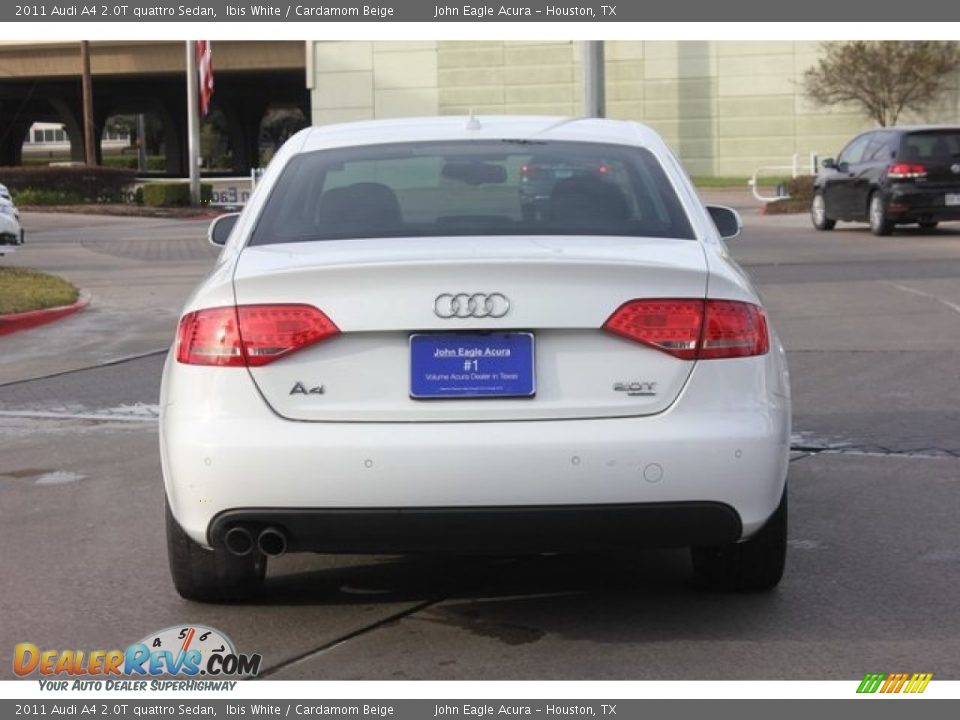 2011 Audi A4 2.0T quattro Sedan Ibis White / Cardamom Beige Photo #7