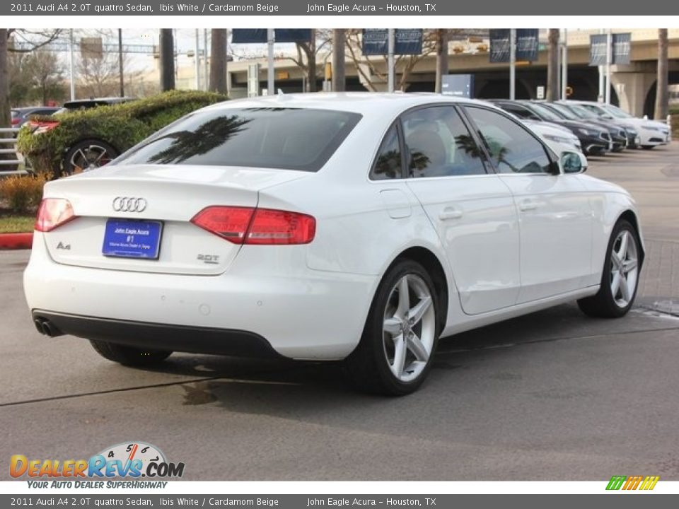 2011 Audi A4 2.0T quattro Sedan Ibis White / Cardamom Beige Photo #8