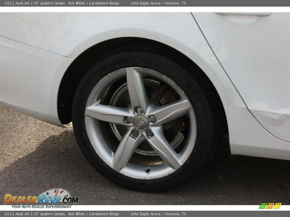 2011 Audi A4 2.0T quattro Sedan Ibis White / Cardamom Beige Photo #11