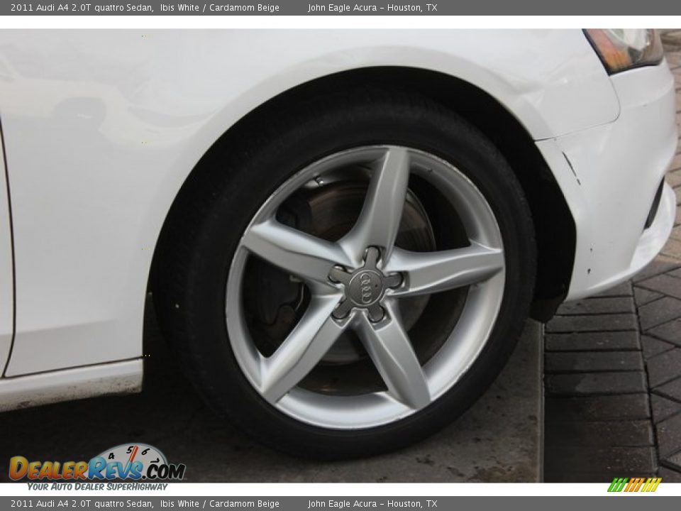 2011 Audi A4 2.0T quattro Sedan Ibis White / Cardamom Beige Photo #12